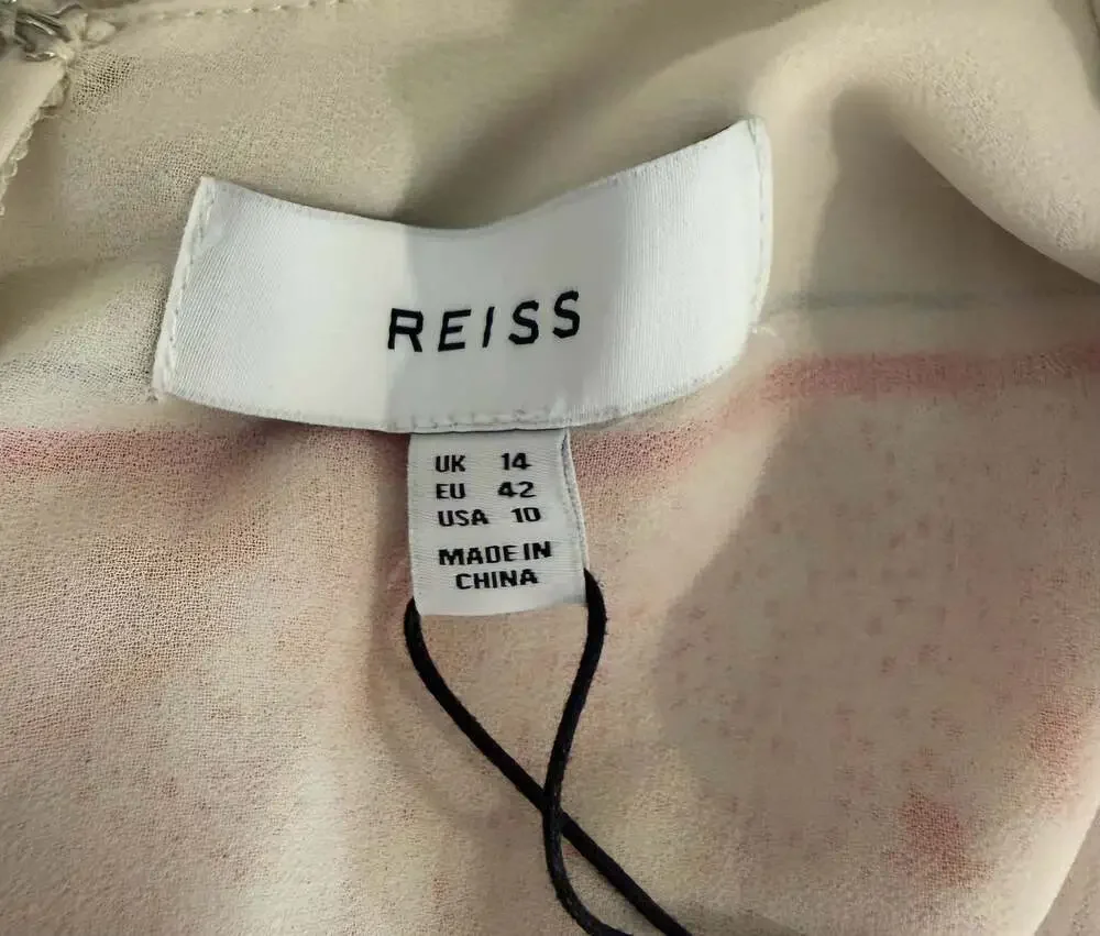 Reiss Leea Printed Scarf Mini Dress Size 10